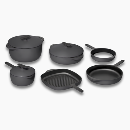 Caraway Deluxe Enameled Cast Iron Set
