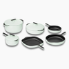 Caraway Deluxe Enameled Cast Iron Set - Light Mist