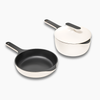 Caraway Enameled Cast Iron Mini Duo - Cream