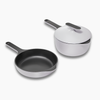 Caraway Enameled Cast Iron Mini Duo - Gray