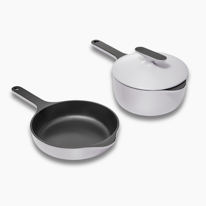 Caraway Enameled Cast Iron Mini Duo