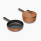 Caraway Enameled Cast Iron Mini Duo