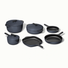 Caraway Enameled Cast Iron & Minis Set - Midnight Blue