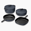 Caraway Enameled Cast Iron Set - Midnight Blue