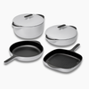 Caraway Enameled Cast Iron Set - Gray