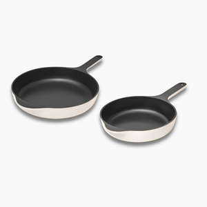 Caraway Enameled Cast Iron Skillet Duo