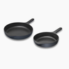 Caraway Enameled Cast Iron Skillet Duo - Midnight Blue