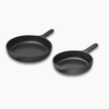 Caraway Enameled Cast Iron Skillet Duo - Charcoal
