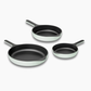 Caraway Enameled Cast Iron Skillet Trio