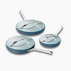 Caraway Fry Pan Trio with Glass Lids - Navy