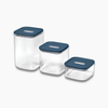 Caraway Glass Airtight Container Trio - Navy