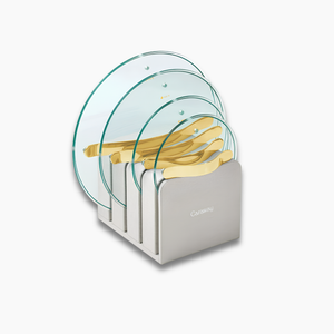 Caraway Glass Lids with Gold Handles (Set of 4)