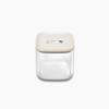 Caraway Medium Glass Airtight Container - Cream