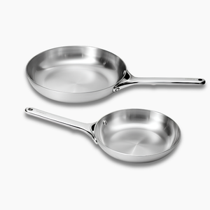Caraway Stainless Steel Fry Pan Duo