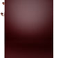 ILVE Nostalgie II 30" Dual Fuel Propane Gas Range in Burgundy with Copper Trim, UP30NMPBUPLP