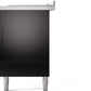 ILVE Nostalgie II 60" Dual Fuel Natural Gas Range in Glossy Black with Bronze Trim, UP60FSNMPBKB