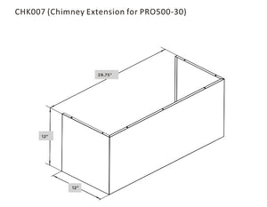 Chimney Cover Kit - CHK007, CHK008, CHK009, CHK010 (PRO500)