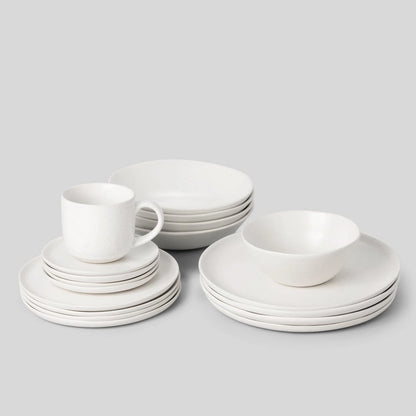 Fable Classic Dinnerware Set in Speckled White
