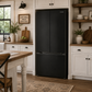 Cosmo Vista Collection 30-Inch Counter-Depth 3-Door French Door Refrigerator, 17.5 cu. ft. with Ice Maker and Recessed Handles, Matte Black, COS-RFFV183RBK