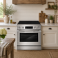 Cosmo Stellar Collection 30-Inch Slide-In Electric Range with 4 Burners, 4.8 cu. ft. Convection Oven and Air Fry, Stainless Steel, COS-RES304SS