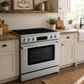 Cosmo Stellar Collection 36-Inch Slide-In Electric Range with 5 Burners, 6.1 cu. ft. Convection Oven and Air Fry, Stainless Steel, COS-RES365SS