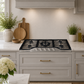 Cosmo Vista Collection 36-Inch Drop-In Gas Cooktop with 5 Sealed Burners, Wok Grate and Cast Iron Grates, Stainless Steel, COS-CTGV365SS