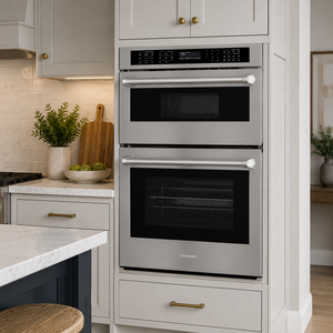 Cosmo Regal Collection 30-Inch Built-In Electric Microwave Wall Oven Combination, 4.8 cu. ft. Oven and 1.6 cu. ft. Microwave with Air Fry and Convection, Stainless Steel, COS-WOMCR302SS