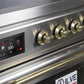 ILVE Majestic II 36" Induction Range with Element Stove and Electric Oven in Stainless Steel with Brass Trim, UMI09NS3SSG