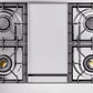 ILVE Nostalgie II 40" Dual Fuel Natural Gas Range in Blue Grey with Chrome Trim, UPD40FNMPBGC