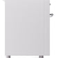 ILVE Nostalgie II 60" Dual Fuel Natural Gas Range in White with Chrome Trim, UP60FSNMPWHC