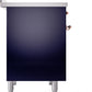 ILVE Nostalgie II 40" Induction Range with Element Stove and Electric Oven in Blue with Copper Trim, UPDI406NMPMBP