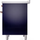 ILVE Nostalgie II 40" Induction Range with Element Stove and Electric Oven in Blue with Copper Trim, UPDI406NMPMBP