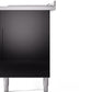 ILVE Nostalgie II 60" Dual Fuel Propane Gas Range in Glossy Black with Bronze Trim, UP60FSNMPBKBLP