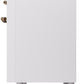 ILVE Nostalgie II 48" Dual Fuel Propane Gas Range in White with Bronze Trim, UP48FNMPWHBLP