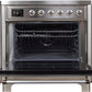 ILVE Majestic II 36" Induction Range with Element Stove and Electric Oven in Stainless Steel with Chrome Trim, UMI09NS3SSC