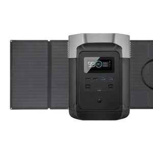 EcoFlow Package - DELTA 1000 Portable Power Station (1008Wh) and 1 x Portable Solar Panel (110W)