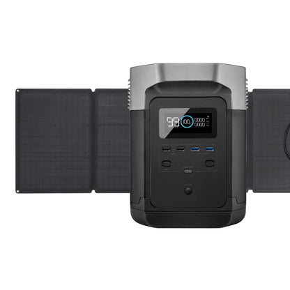 EcoFlow Package - DELTA 1300 Portable Power Station (1260Wh) and 1 x Portable Solar Panel (110W)