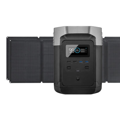 EcoFlow Package - DELTA 1000 Portable Power Station (1008WH) and 2 x Portable Solar Panel (110W)