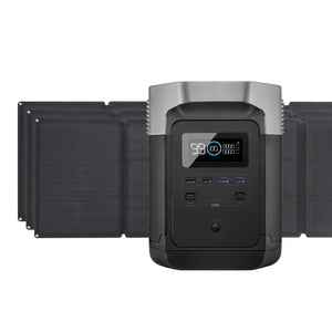 EcoFlow Package - DELTA Mini Portable Power Station (882Wh) and 3 x Portable Solar Panel (110W)
