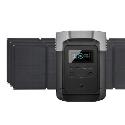 EcoFlow Package - DELTA Mini Portable Power Station (882Wh) and 3 x Portable Solar Panel (110W)