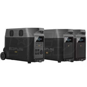 EcoFlow Package - DELTA Pro Portable Power Station (3600Wh) and 2 x Extra Battery
