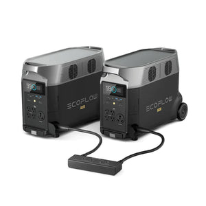 EcoFlow Package - 2 x DELTA Pro Portable Power Station (3600Wh) and Double Voltage Hub