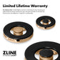 ZLINE Marino 36-Inch 5.2 cu. ft. Dual Fuel Range, 6 Brass Burner DuoPro™ Cooktop, Convection Oven, Black Stainless Steel, PMDRB-36