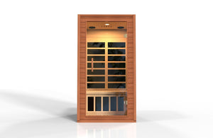 Dynamic Avila Low EMF Indoor Infrared Sauna in Canadian Hemlock (1-Person Capacity)