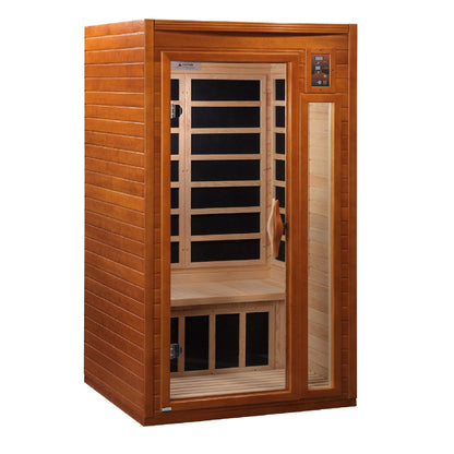 Dynamic Barcelona Elite Ultra Low EMF Indoor Infrared Sauna in Canadian Hemlock (1 Person Capacity)