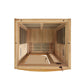 Dynamic Barcelona Elite Ultra Low EMF Indoor Infrared Sauna in Canadian Hemlock (1 Person Capacity)