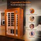 Dynamic Barcelona Low EMF Indoor Infrared Sauna in Canadian Hemlock (1-Person Capacity)