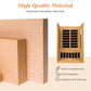 Dynamic Barcelona Low EMF Indoor Infrared Sauna in Canadian Hemlock (1-Person Capacity)
