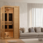 Dynamic Veneto Low EMF Indoor Infrared Sauna in Canadian Hemlock (1-Person Capacity)