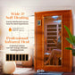 Dynamic Versailles Low EMF Indoor Infrared Sauna in Canadian Hemlock (2-Person Capacity)